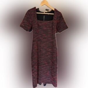 Ann Taylor / short sleeved square neck dress / women’s 0